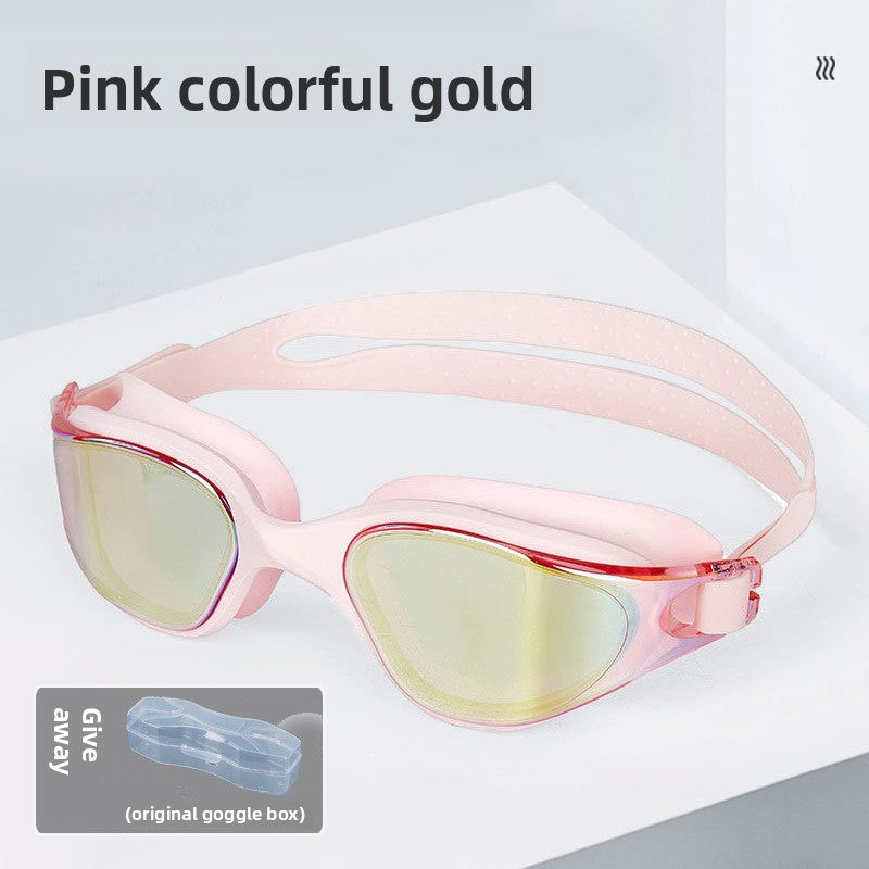 Anti-Fog Swimming Goggles with Wide-Angle HD Vision