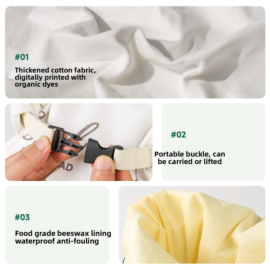 Reusable Beeswax Bread Storage Bag