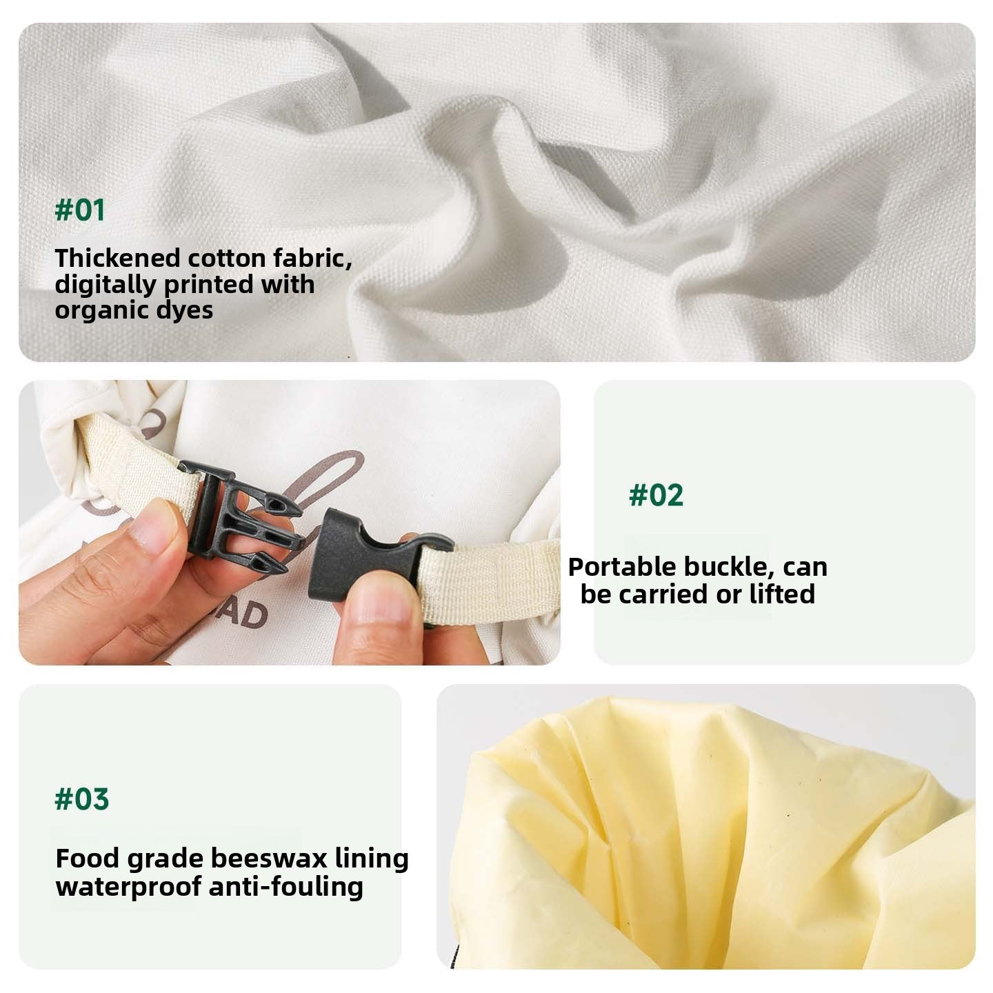Reusable Beeswax Bread Storage Bag