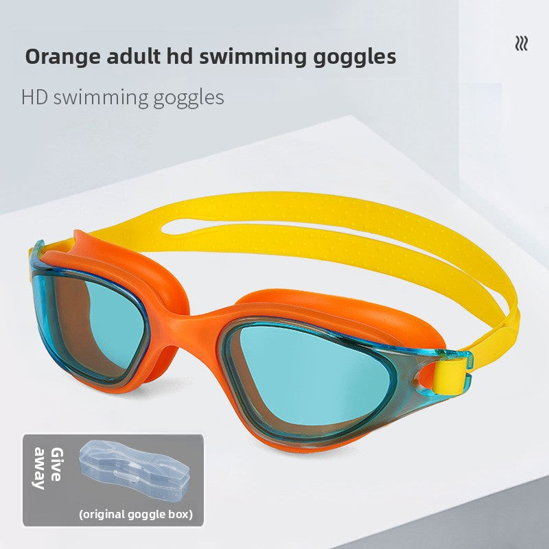 Anti-Fog Swimming Goggles with Wide-Angle HD Vision