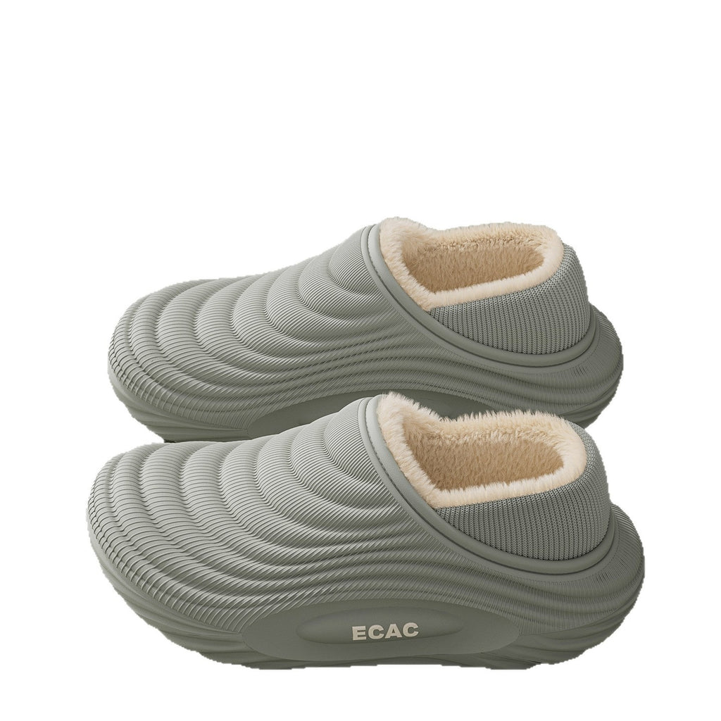 Fleece Lined Waterproof Cotton Slippers