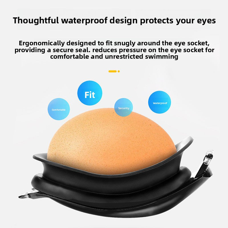 Anti-Fog Swimming Goggles with Wide-Angle HD Vision