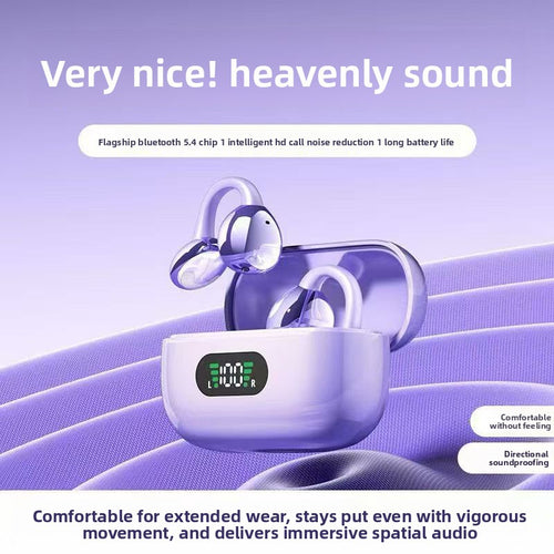 Bone Conduction Clip-On Bluetooth Headphones