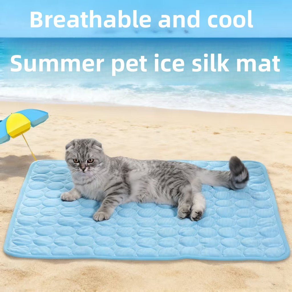 Summer Pet Cooling Pad Ice Silk Mat