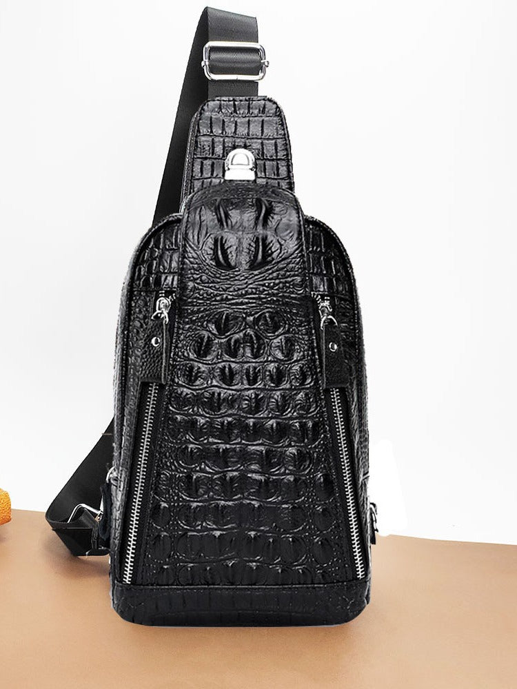 Genuine Leather Anti-Theft Chest Bag