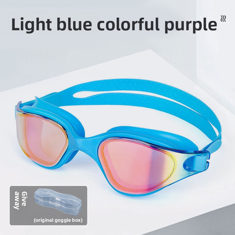 Anti-Fog Swimming Goggles with Wide-Angle HD Vision