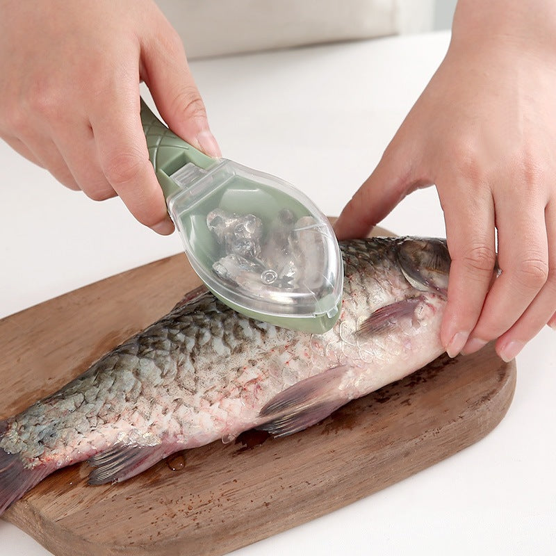 Manual Fish Scale Scraper with Cover