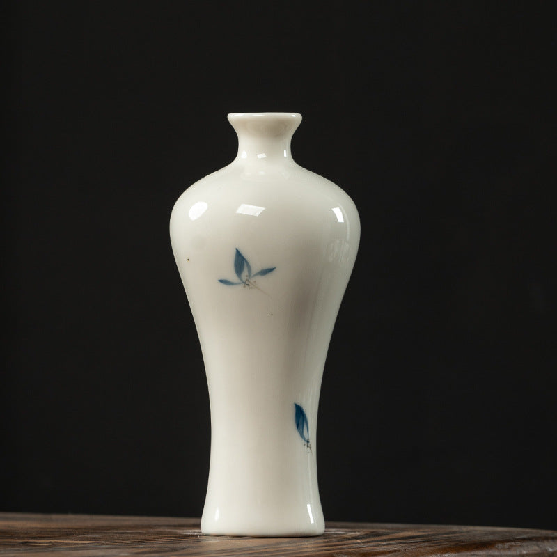 Butterfly Orchid Ceramic Vase