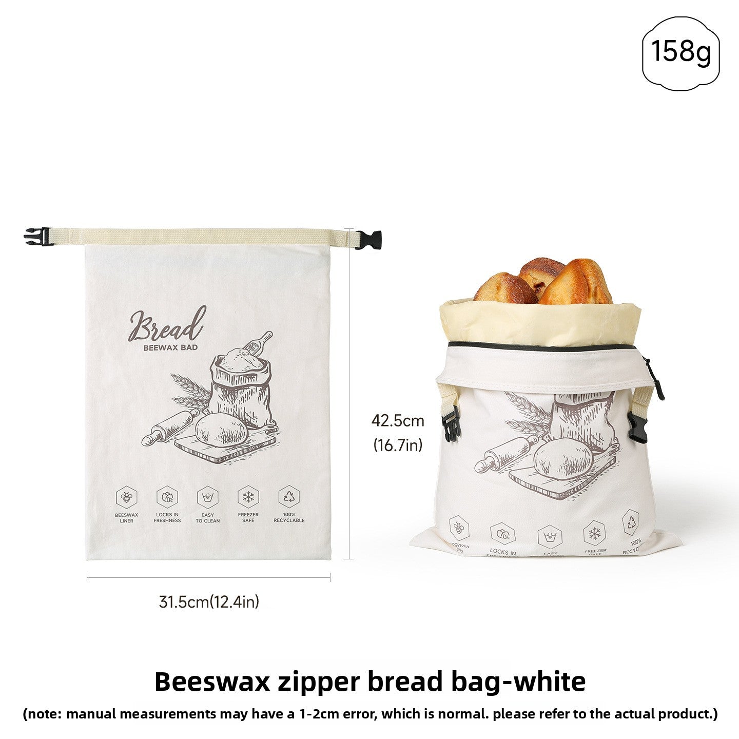Reusable Beeswax Bread Storage Bag
