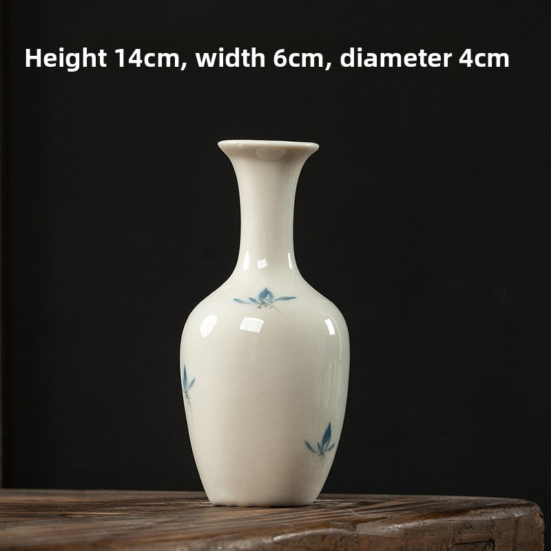 Butterfly Orchid Ceramic Vase