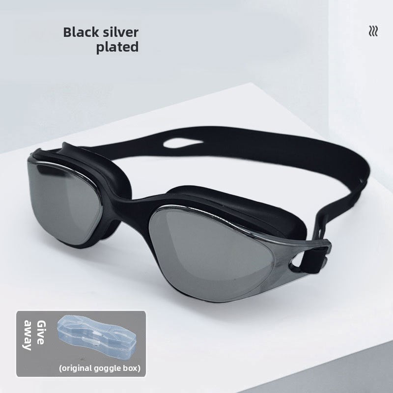 Anti-Fog Swimming Goggles with Wide-Angle HD Vision